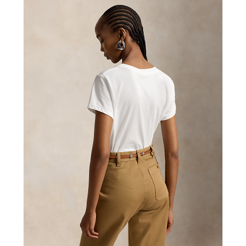 Polo Ralph Lauren - Cotton Jersey V-Neck T-Shirt - White