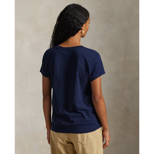 Polo Ralph Lauren - Cotton Jersey V-Neck T-Shirt - Cruise Navy