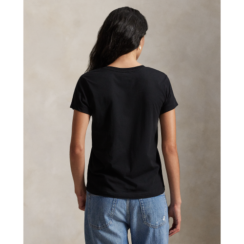 Polo Ralph Lauren - Cotton Jersey V-Neck T-Shirt - Black