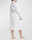 POL4P0005-Polo Ralph Lauren - Monogrammed Cotton Terry Robe - White/Navy