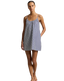 POL4P0557-Polo Ralph Lauren - Stripe Slip Night Dress - Blue/White