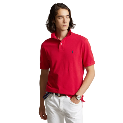 Polo Ralph Lauren -  Custom Fit Mesh Polo - Red