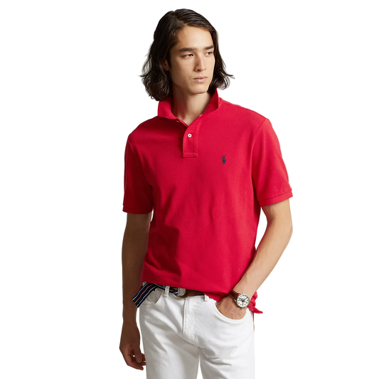 Polo Ralph Lauren -  Custom Fit Mesh Polo - Red