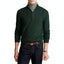 Zip Neck Cotton Pullover - Scotch Pine Green