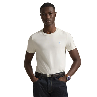 Polo Ralph Lauren - Custom Slim Fit Jersey Crewneck T-Shirt - Antique Cream