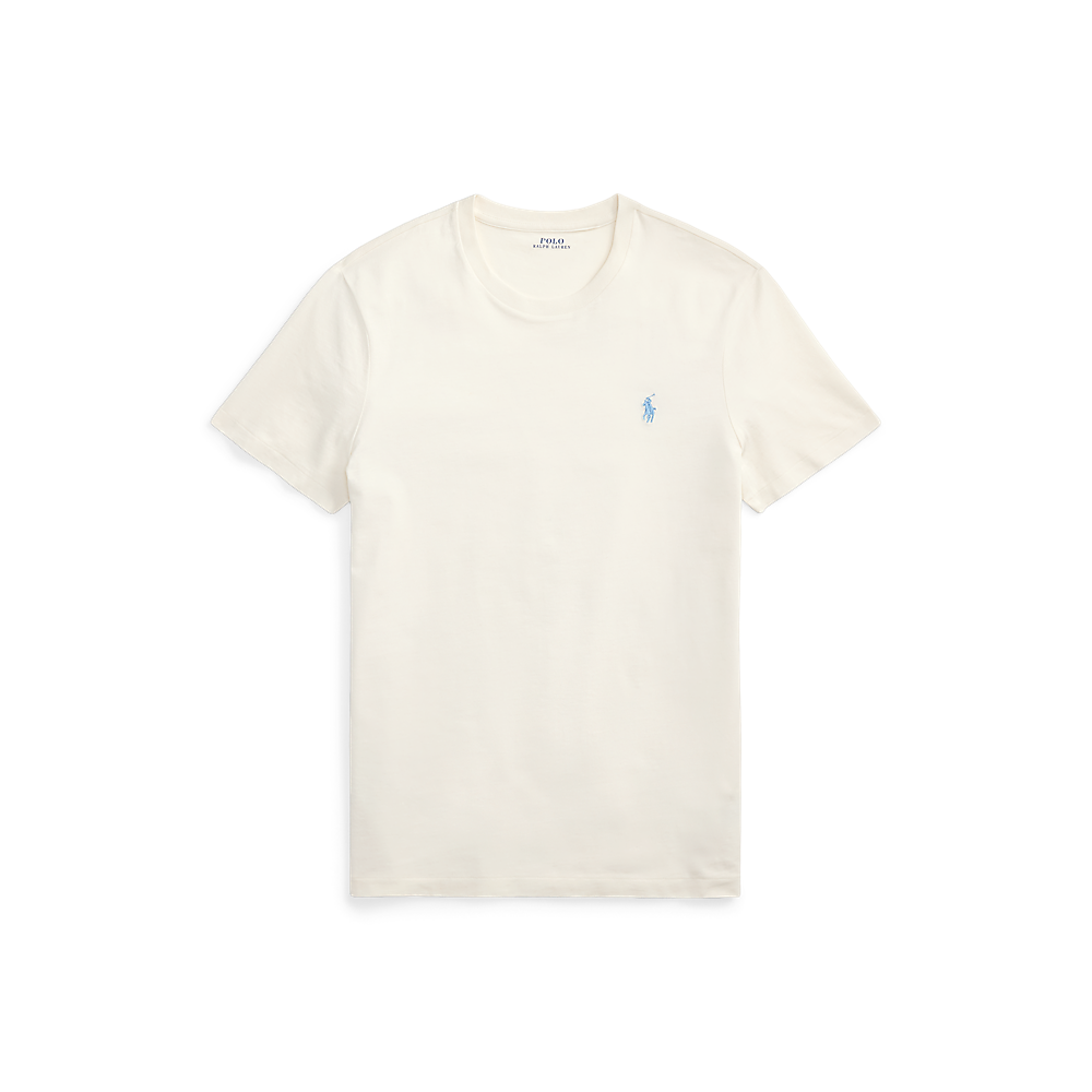 Polo Ralph Lauren - Custom Slim Fit Jersey Crewneck T-Shirt - Antique Cream