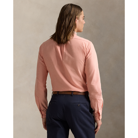 Polo Ralph Lauren - Custom Fit Striped Oxford Shirt - Kona Orange