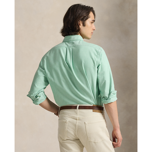 Polo Ralph Lauren - Custom Fit Striped Oxford Shirt - Summer Emerald