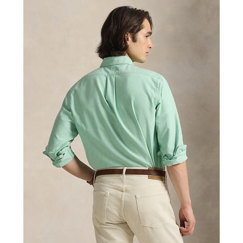 Polo Ralph Lauren - Custom Fit Striped Oxford Shirt - Summer Emerald