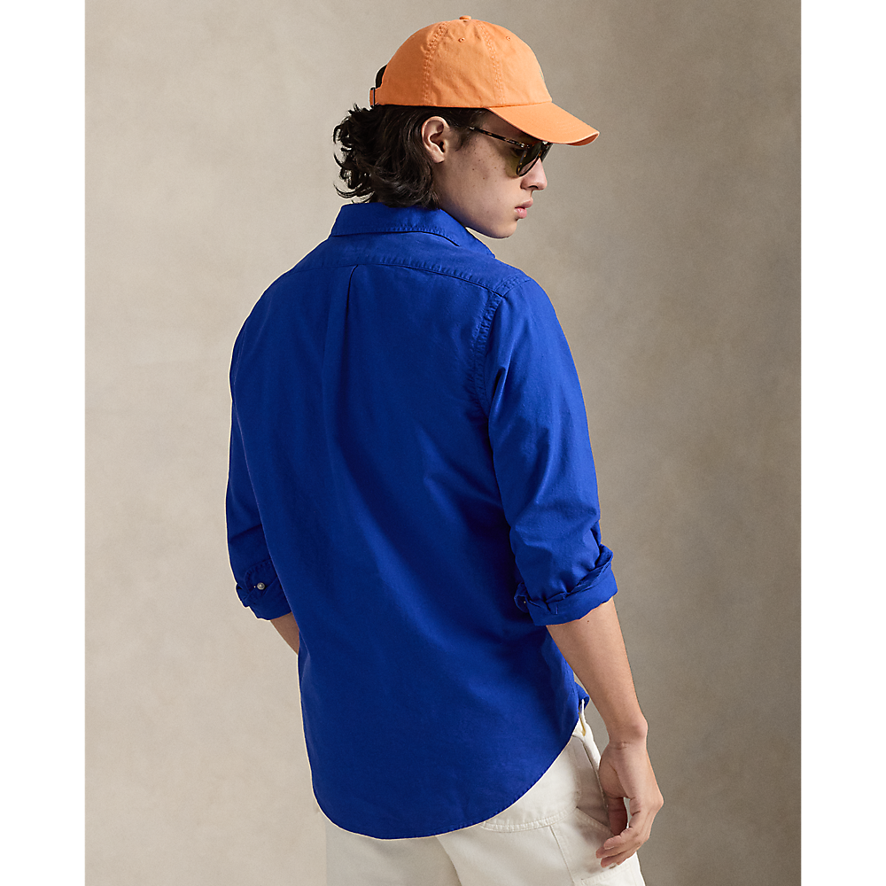 Polo Ralph Lauren - Custom Fit Garment Dyed Oxford Shirt - Pacific Royal