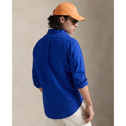 Polo Ralph Lauren - Custom Fit Garment Dyed Oxford Shirt - Pacific Royal
