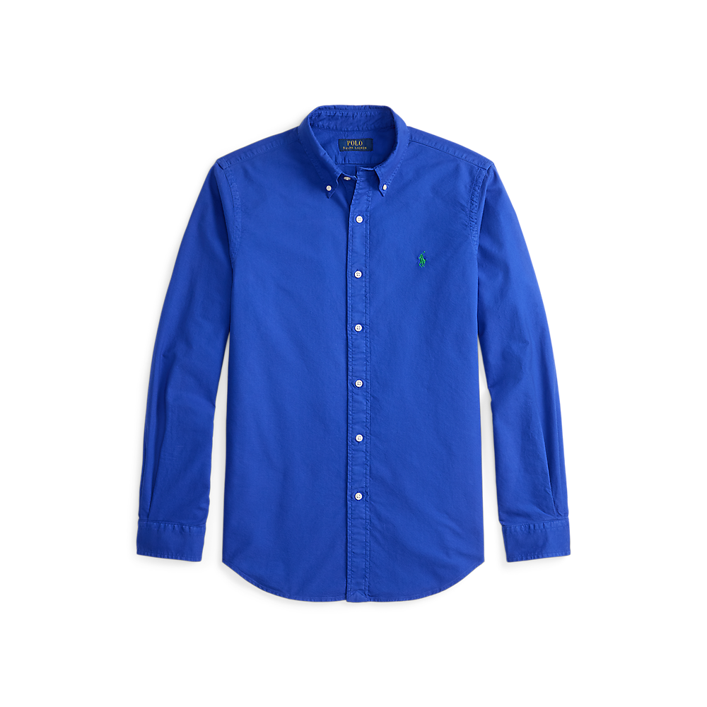 Polo Ralph Lauren - Custom Fit Garment Dyed Oxford Shirt - Pacific Royal