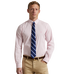 POL710929346015-Polo Ralph Lauren - Custom Fit Stripe Stretch Poplin Shirt - Pink/White