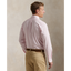 POL710929346015-Polo Ralph Lauren - Custom Fit Stripe Stretch Poplin Shirt - Pink/White
