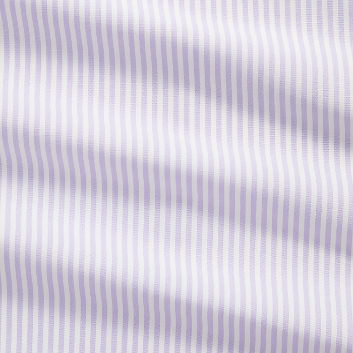 Polo Ralph Lauren - Custom Fit Striped Stretch Poplin Shirt - Purple White 