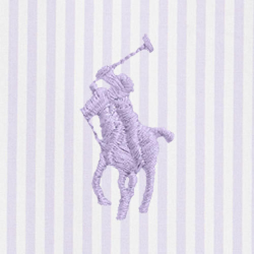 Polo Ralph Lauren - Custom Fit Striped Stretch Poplin Shirt - Purple White 