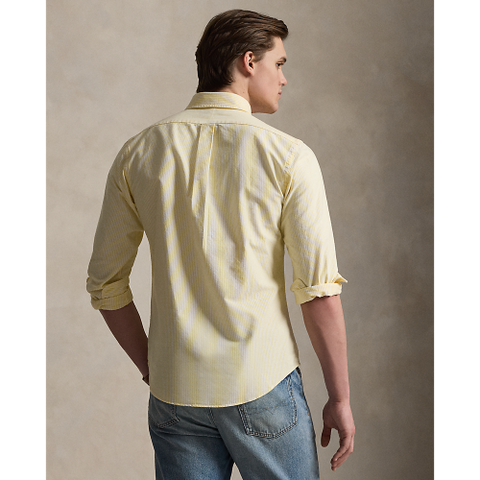 Polo Ralph Lauren - Custom Fit Striped Oxford Shirt - Yellow White 
