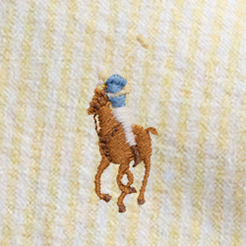 Polo Ralph Lauren - Custom Fit Striped Oxford Shirt - Yellow White 