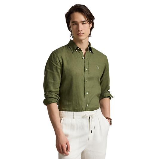 Polo Ralph Lauren - Custom Fit Linen Shirt - Garden Trail