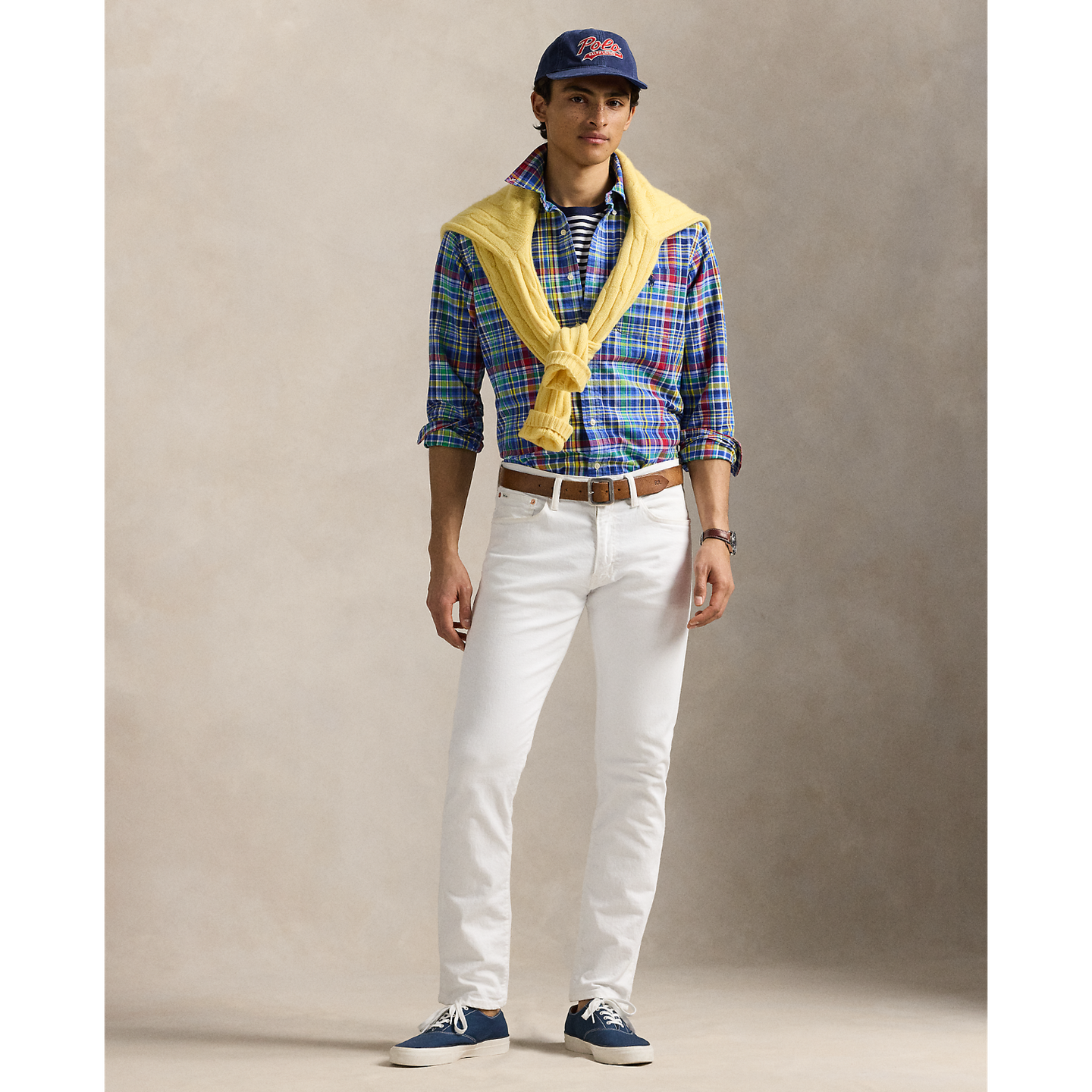 Polo Ralph Lauren - Poplin Stretch Shirt - Check - Royal/Navy Multi