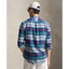 Polo Ralph Lauren - Custom Fit Plaid Oxford Shirt - Green and Blue 