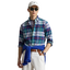 Polo Ralph Lauren - Custom Fit Plaid Oxford Shirt - Green and Blue 