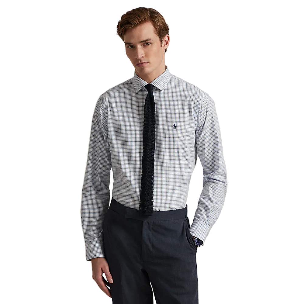 Polo Ralph Lauren - Custom Fit Plaid Stretch Poplin Shirt - White Multi