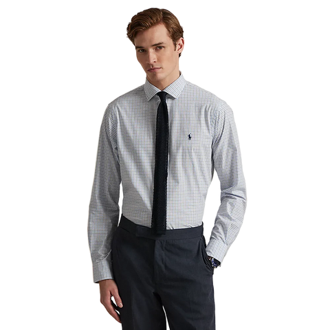 Polo Ralph Lauren - Custom Fit Plaid Stretch Poplin Shirt - White Multi