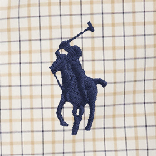 Polo Ralph Lauren - Custom Fit Plaid Stretch Poplin Shirt - Beige Multi