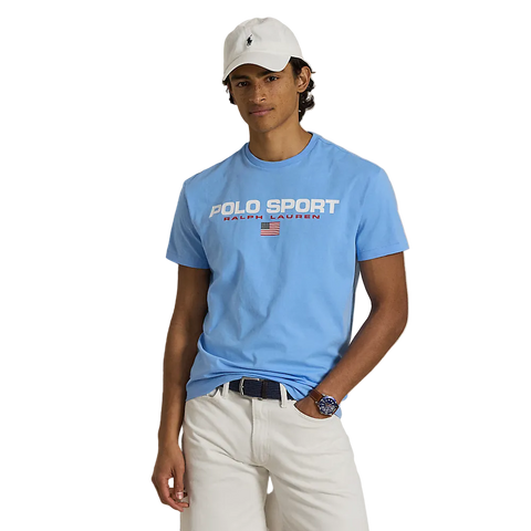 Polo Ralph Lauren - Classic Fit Polo Sport Jersey T-Shirt - Chatham Blue