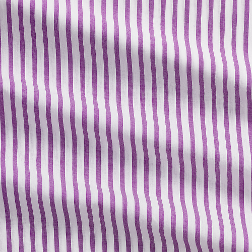 Polo Ralph Lauren - Custom Fit Striped Oxford Shirt - White Purple Stripe