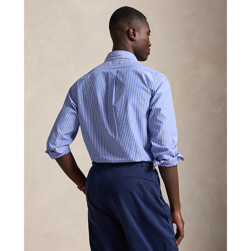 Polo Ralph Lauren - Custom Fit Striped Oxford Shirt - Blue White 