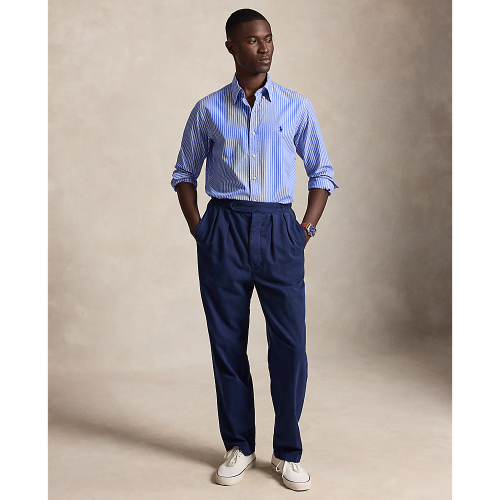 Polo Ralph Lauren - Custom Fit Striped Oxford Shirt - Blue White 