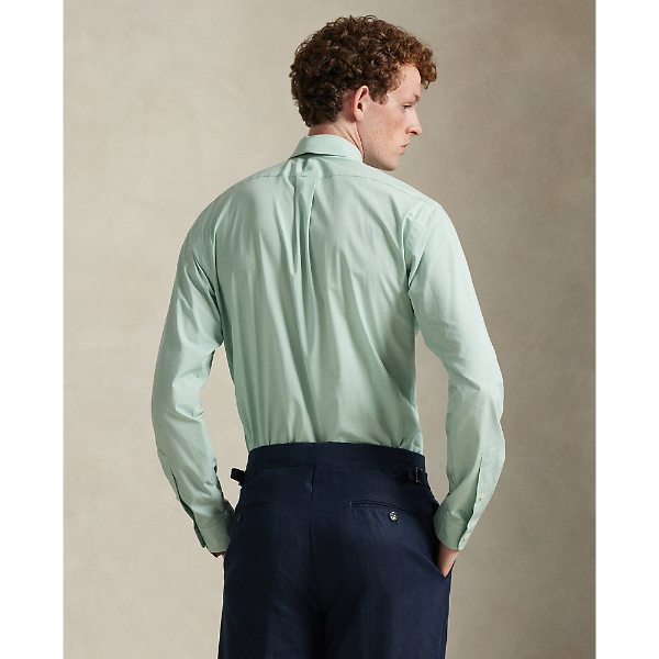 Polo Ralph Lauren - Custom-Fit Stretch Cotton Shirt - Green White