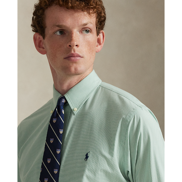 Polo Ralph Lauren - Custom-Fit Stretch Cotton Shirt - Green White