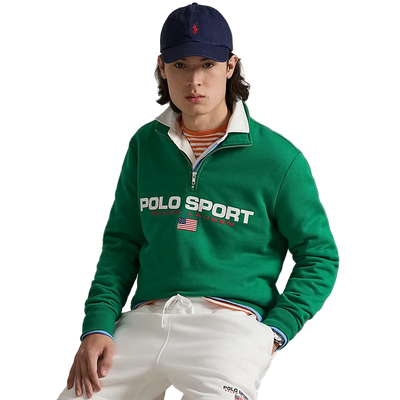 Polo Ralph Lauren - Half Zip Sweatshirt - Green White
