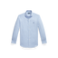 Polo Ralph Lauren - Custom Fit Houndstooth Linen-Blend Shirt - Blue White