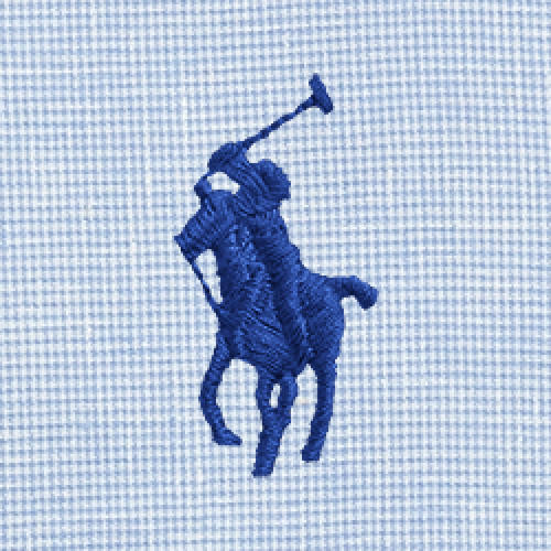 Polo Ralph Lauren - Custom Fit Houndstooth Linen-Blend Shirt - Blue White