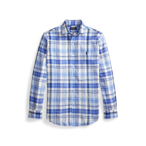 Polo Ralph Lauren - Custom Fit Check Linen Shirt - Blue Multi