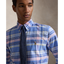 Polo Ralph Lauren - Custom Fit Plaid Stretch Oxford Shirt - Blue Pink