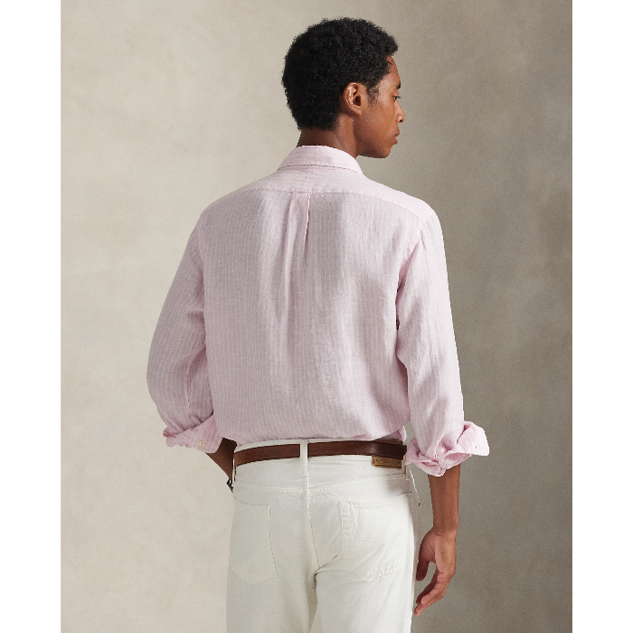 POL710P07024001 - Polo Ralph Lauren - Classic Fit Oxford Shirt - Pink/White