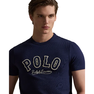 POL710P07349001-Polo Ralph Lauren - Slim Fit Western T-shirt - Cruise Navy