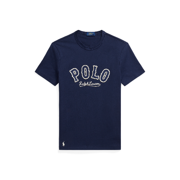 POL710P07349001-Polo Ralph Lauren - Slim Fit Western T-shirt - Cruise Navy