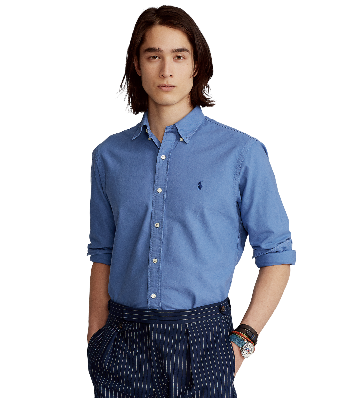 POL772290004-Polo Ralph Lauren - Classic Fit Oxford Shirt - Blue