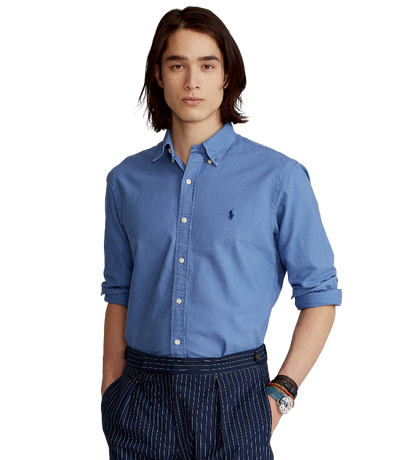 POL772290004-Polo Ralph Lauren - Classic Fit Oxford Shirt - Blue