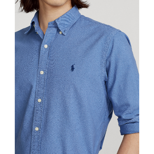 POL772290004-Polo Ralph Lauren - Classic Fit Oxford Shirt - Blue