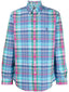 Polo Ralph Lauren - Poplin Shirt - Check - Turquoise/Pink Multi