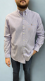 Polo Ralph Lauren - Cotton Shirt - Stripe - Purple Thistle & White