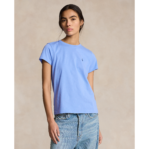 POL898698022-Polo Ralph Lauren - Classic Fit Cotton Jersey Crewneck Tee - Blue