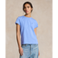 POL898698022-Polo Ralph Lauren - Classic Fit Cotton Jersey Crewneck Tee - Blue